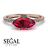 Marqise Ruby Engagement Ring - Lola No. 11