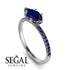 Marqise Sapphire Engagement Ring - Lola No. 75