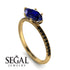 Marqise Sapphire Engagement Ring - Lola No. 43