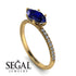 Marqise Sapphire Engagement Ring - Lola No. 13
