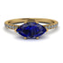 Marqise Sapphire Engagement Ring - Lola No. 13