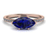 Marqise Sapphire Engagement Ring - Lola No. 14