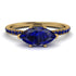 Marqise Sapphire Engagement Ring - Lola No. 73