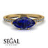Marqise Sapphire Engagement Ring - Lola No. 13