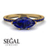 Marqise Sapphire Engagement Ring - Lola No. 73