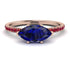 Marqise Sapphire Engagement Ring - Lola No. 59