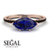 Marqise Sapphire Engagement Ring - Lola No. 44