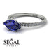 Marqise Sapphire Engagement Ring - Lola No. 15