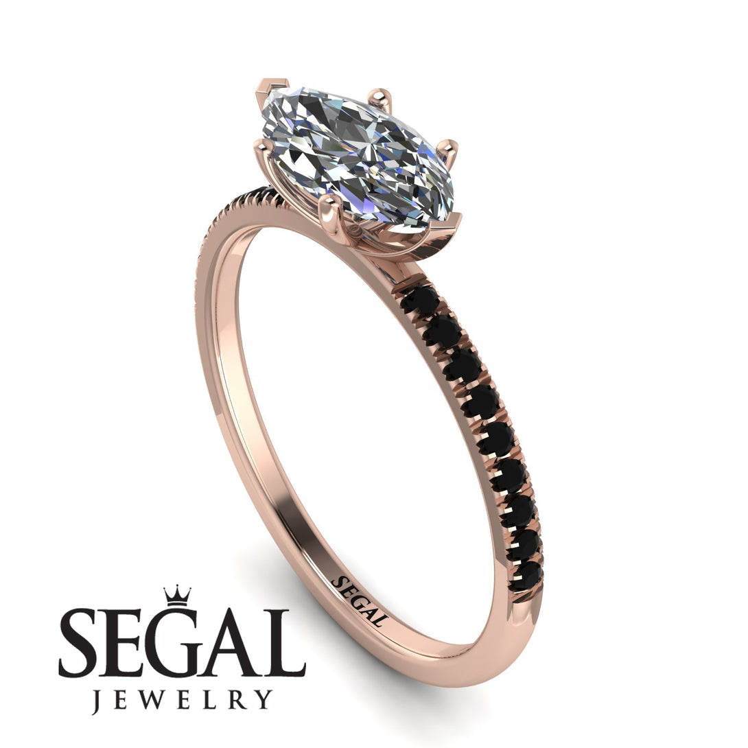 Marqise Diamond Engagement Ring - Lola No. 32