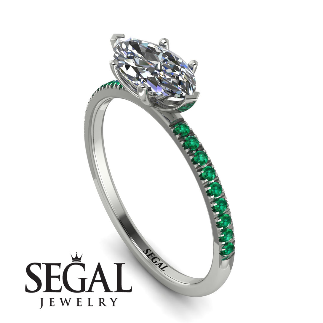 Marqise Diamond Engagement Ring - Lola No. 18