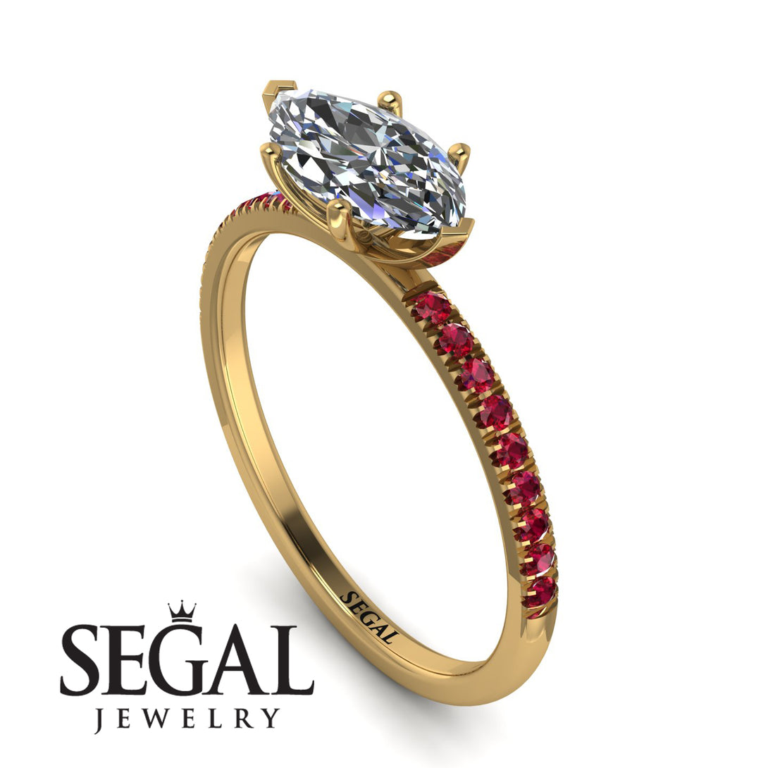 Marqise Diamond Engagement Ring - Lola No. 46