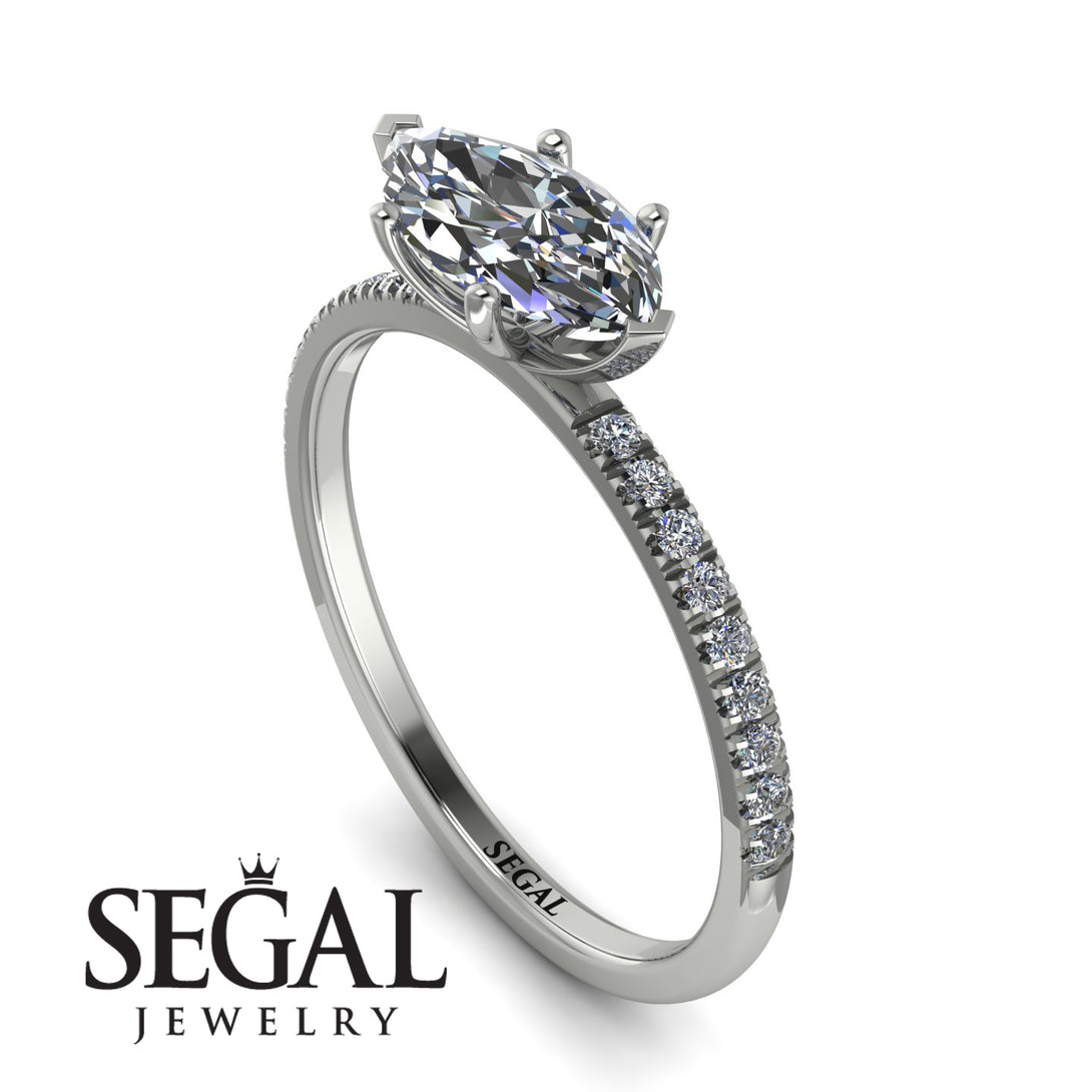 Marqise Diamond Engagement Ring - Lola No. 3