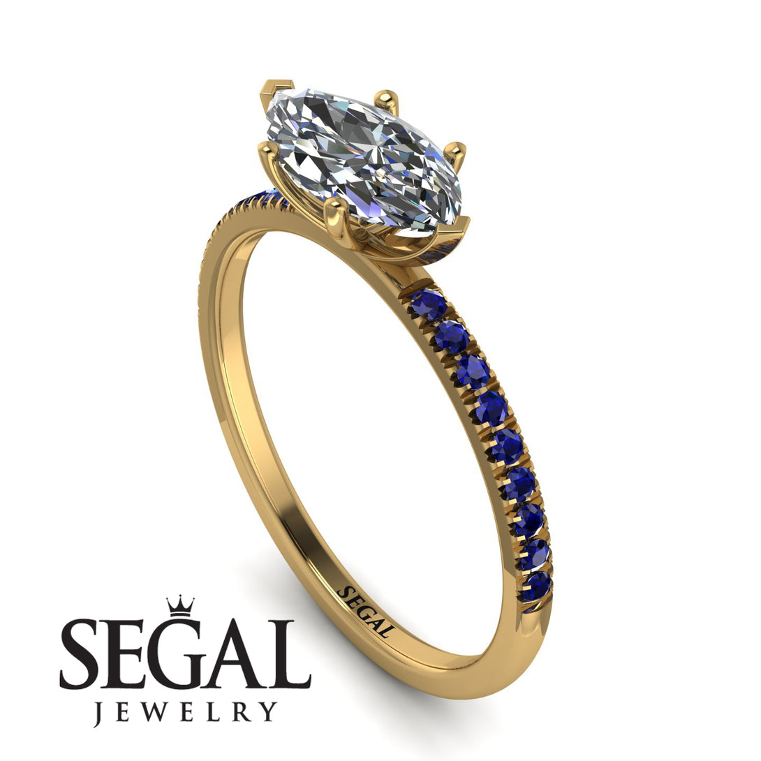 Marqise Diamond Engagement Ring - Lola No. 61