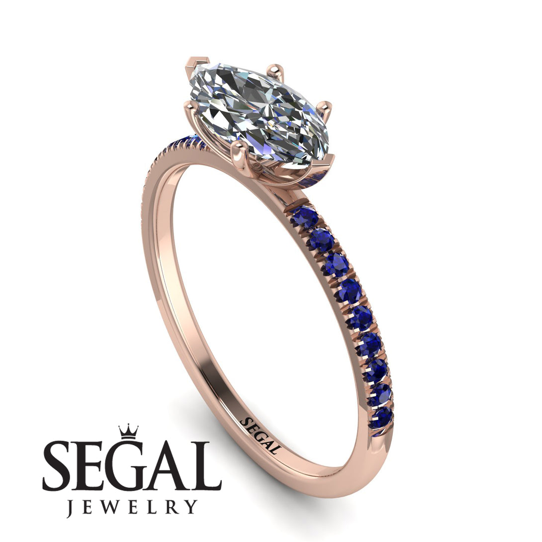 Marqise Diamond Engagement Ring - Lola No. 62