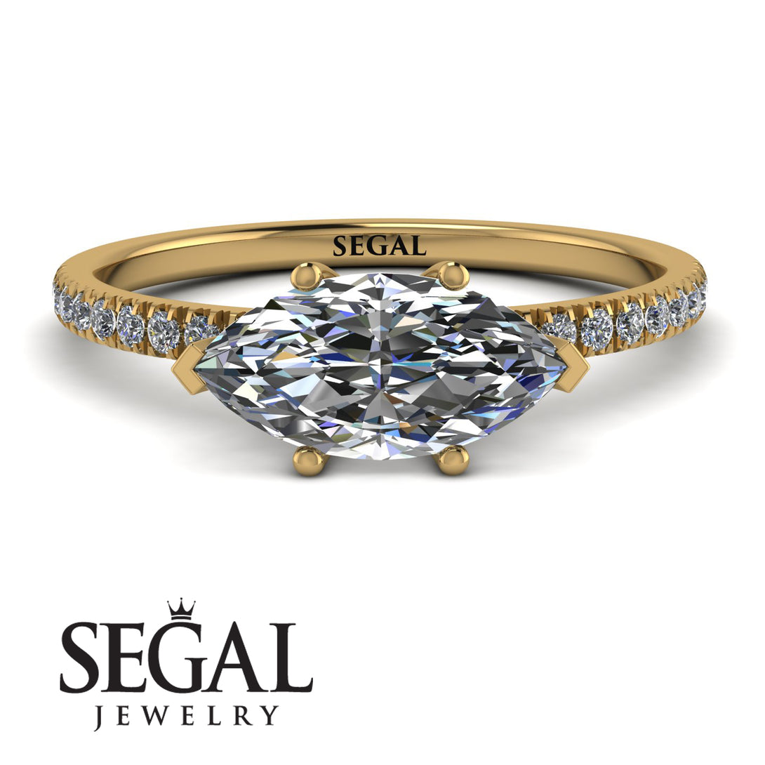 Marqise Diamond Engagement Ring - Lola No. 1
