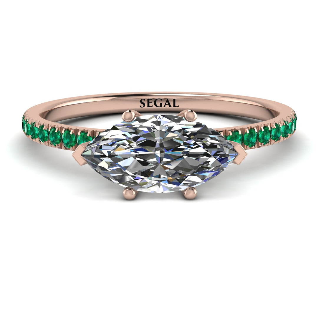Marqise Diamond Engagement Ring - Lola No. 17
