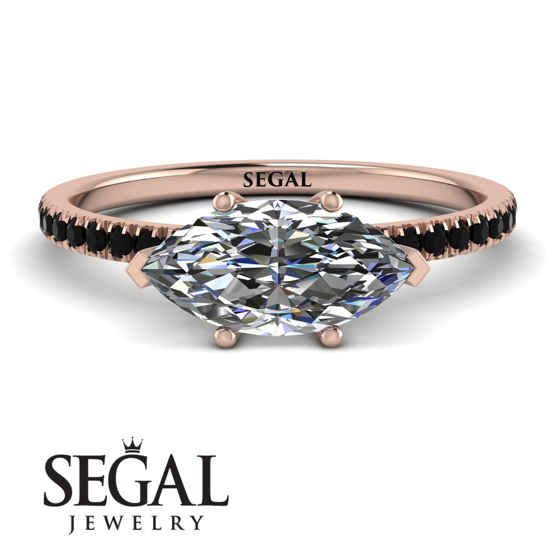 Marqise Diamond Engagement Ring - Lola No. 32