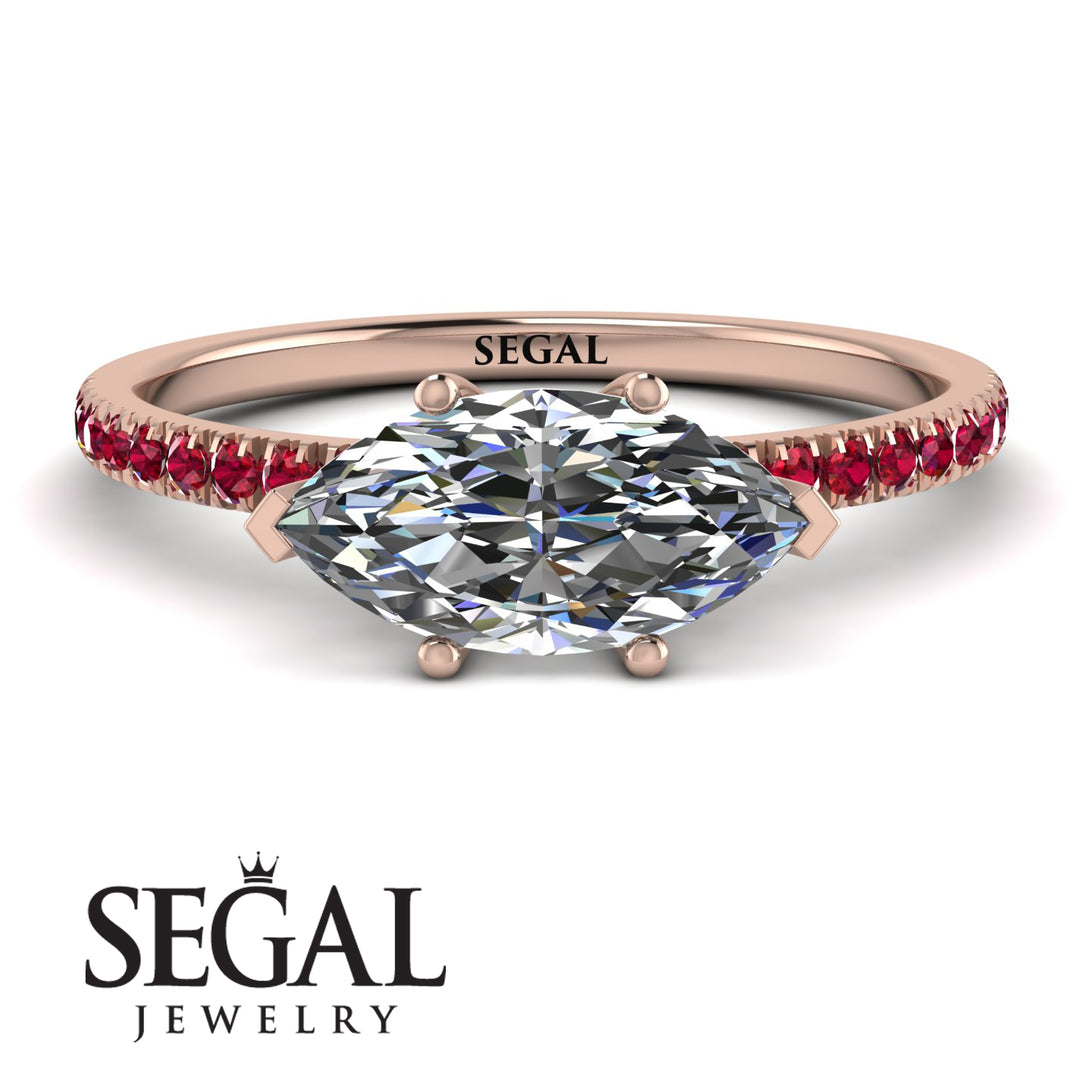 Marqise Diamond Engagement Ring - Lola No. 47