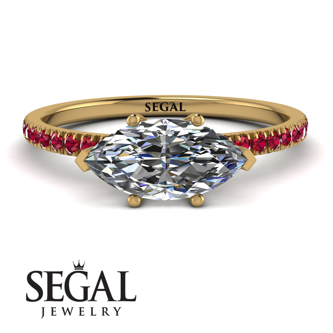 Marqise Diamond Engagement Ring - Lola No. 46