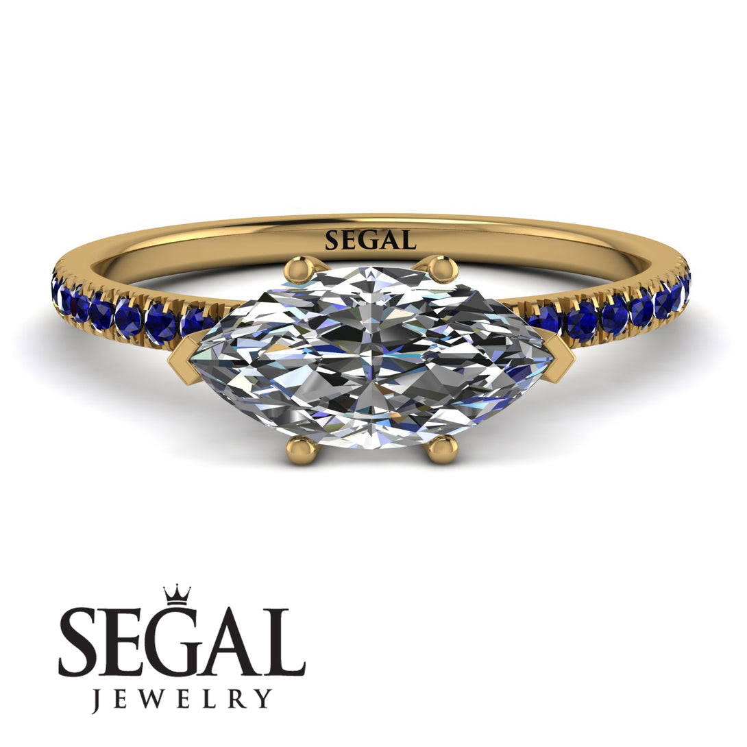 Marqise Diamond Engagement Ring - Lola No. 61