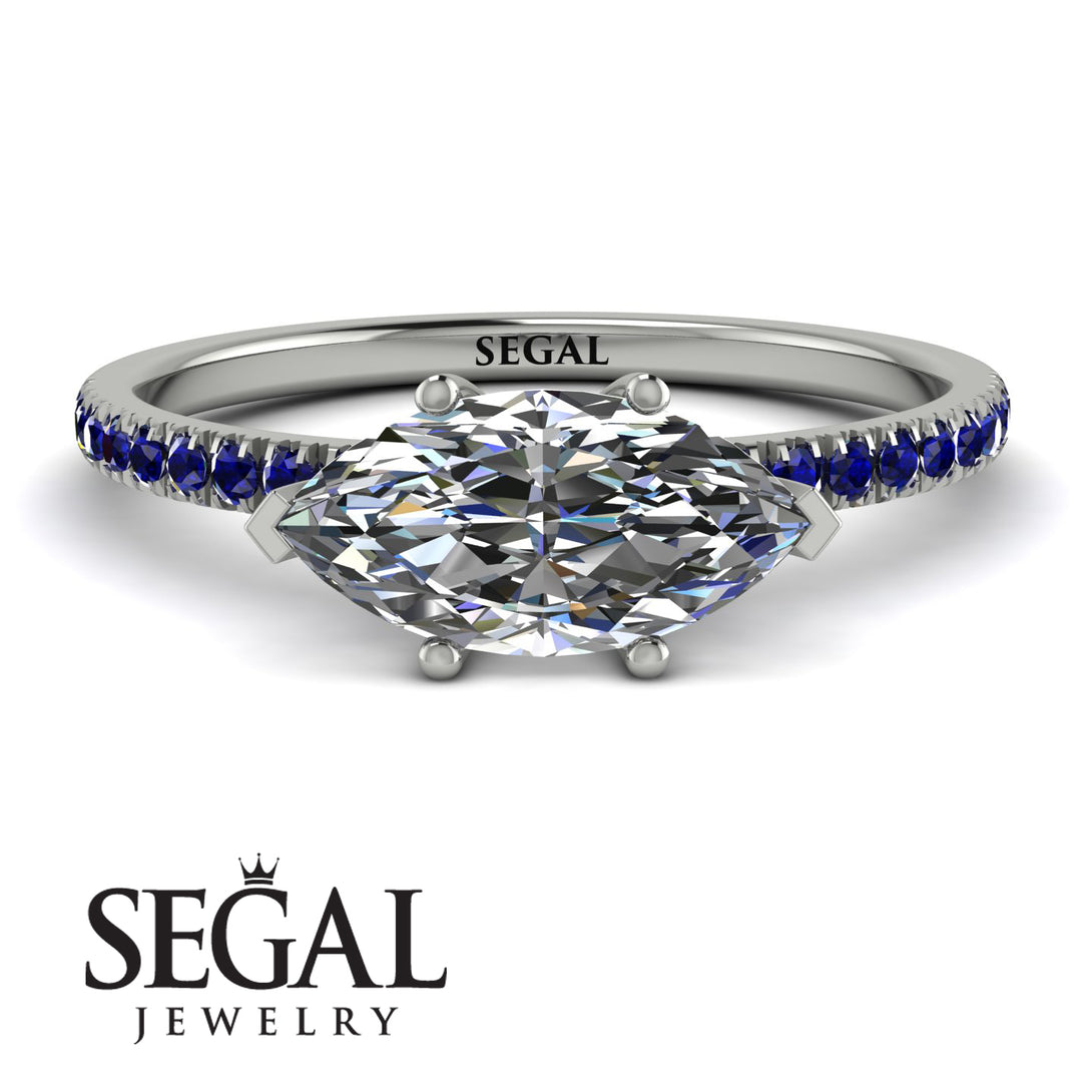 Marqise Diamond Engagement Ring - Lola No. 63