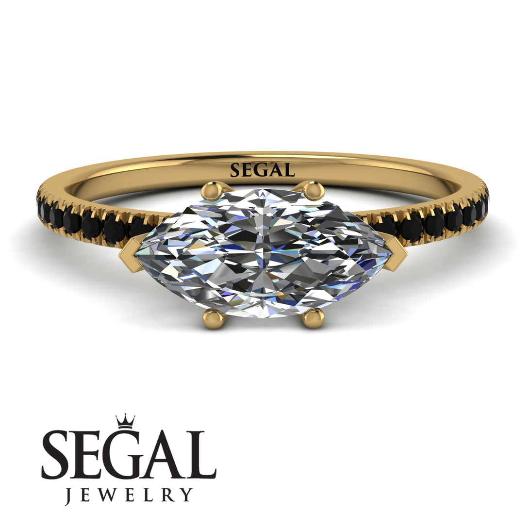 Marqise Diamond Engagement Ring - Lola No. 31
