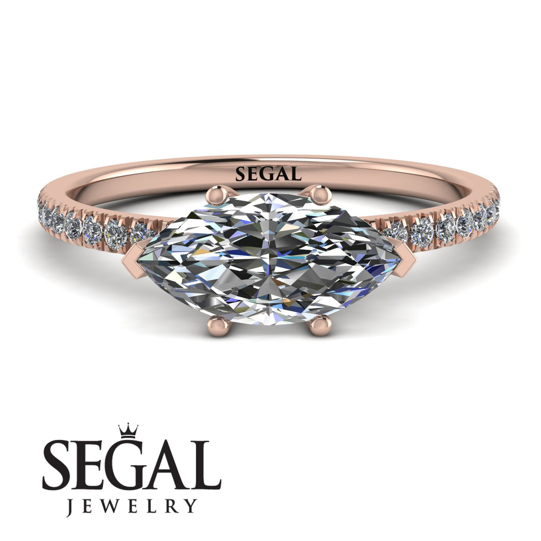 Marqise Diamond Engagement Ring - Lola No. 2