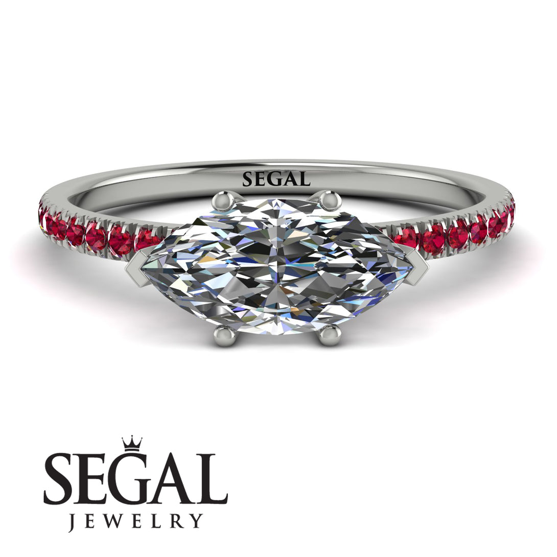 Marqise Diamond Engagement Ring - Lola No. 48