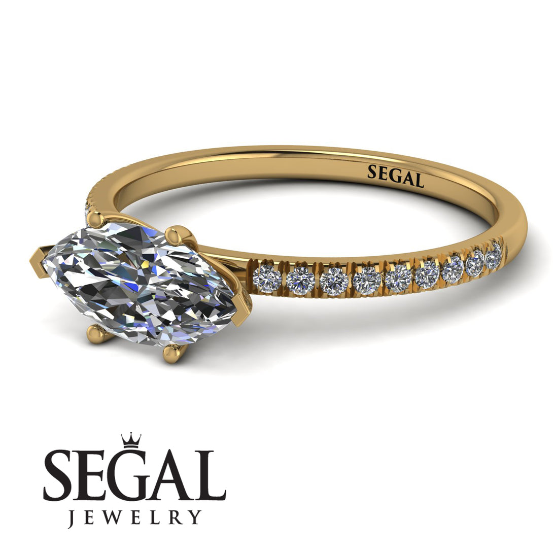 Marqise Diamond Engagement Ring - Lola No. 1