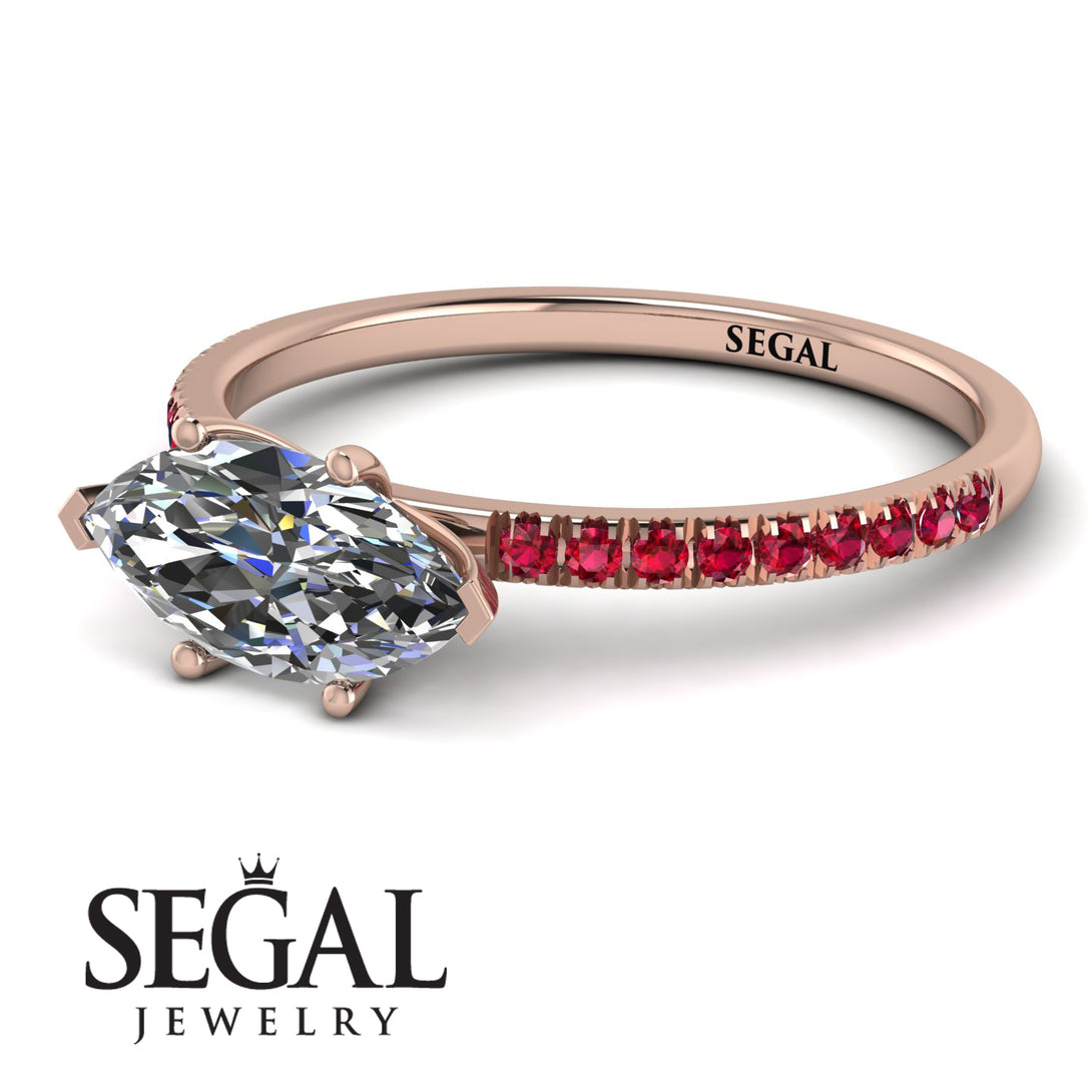 Marqise Diamond Engagement Ring - Lola No. 47