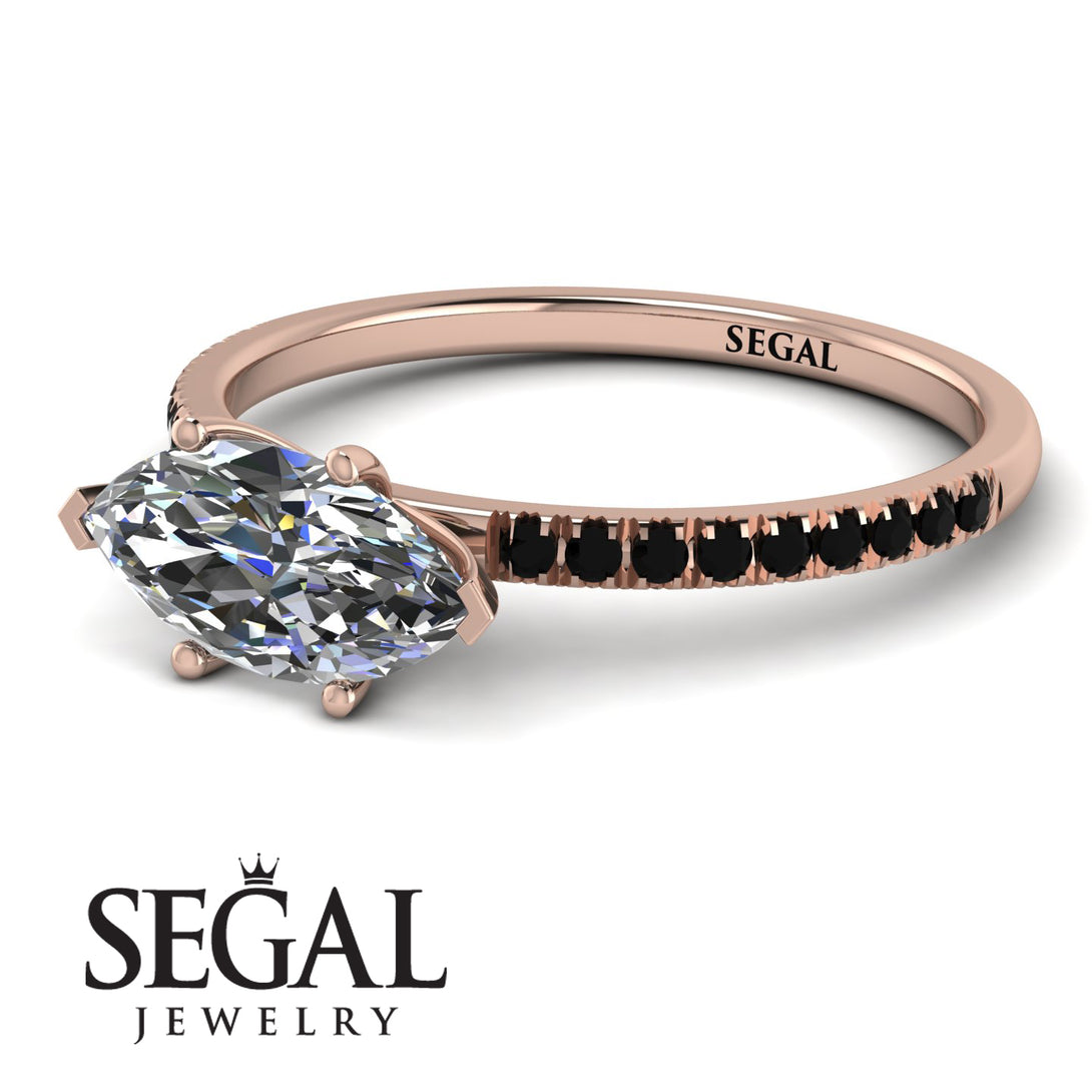 Marqise Diamond Engagement Ring - Lola No. 32