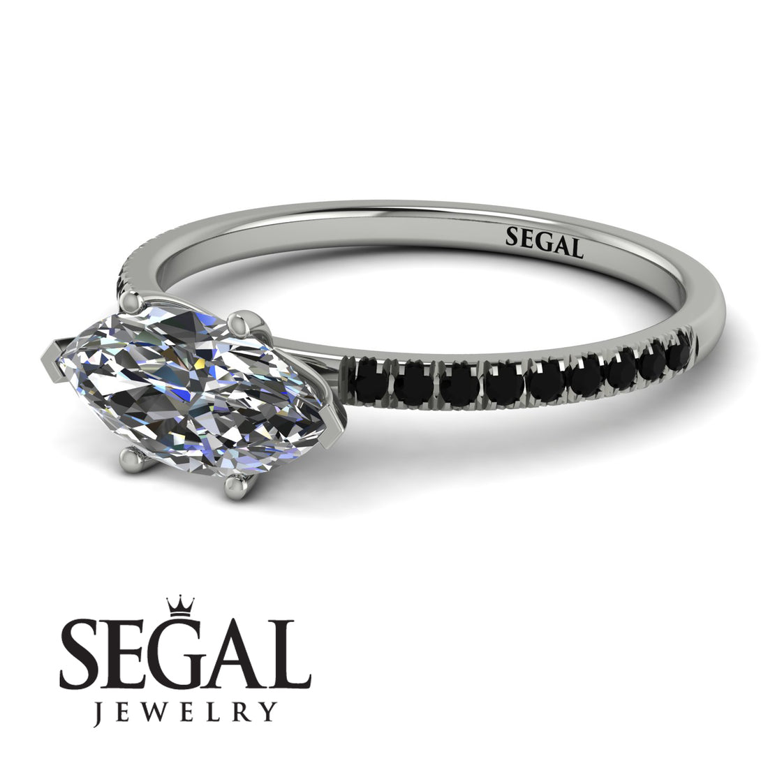 Marqise Diamond Engagement Ring - Lola No. 33