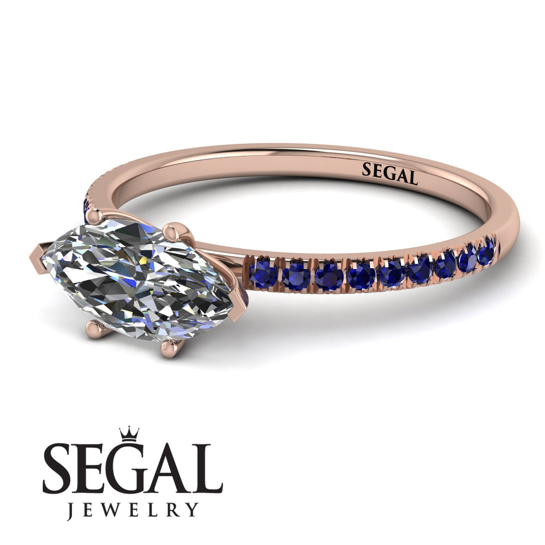 Marqise Diamond Engagement Ring - Lola No. 62