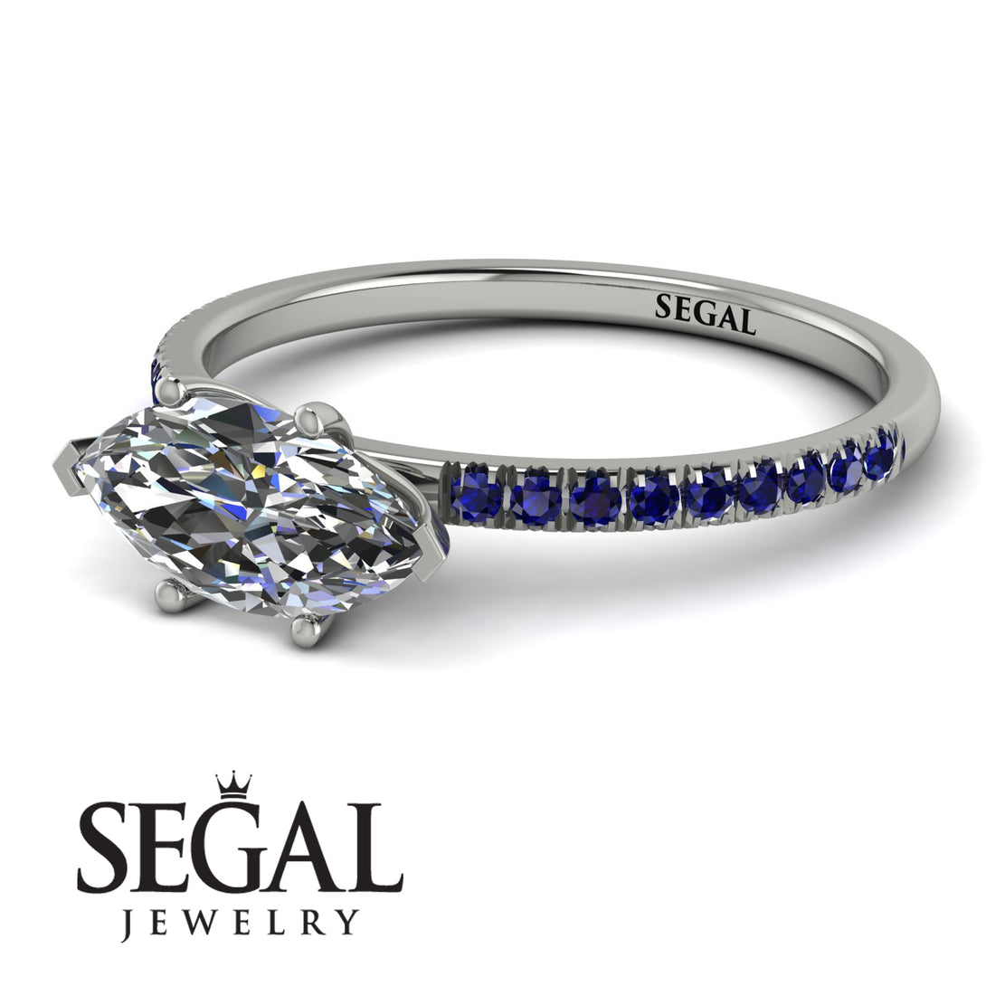 Marqise Diamond Engagement Ring - Lola No. 63