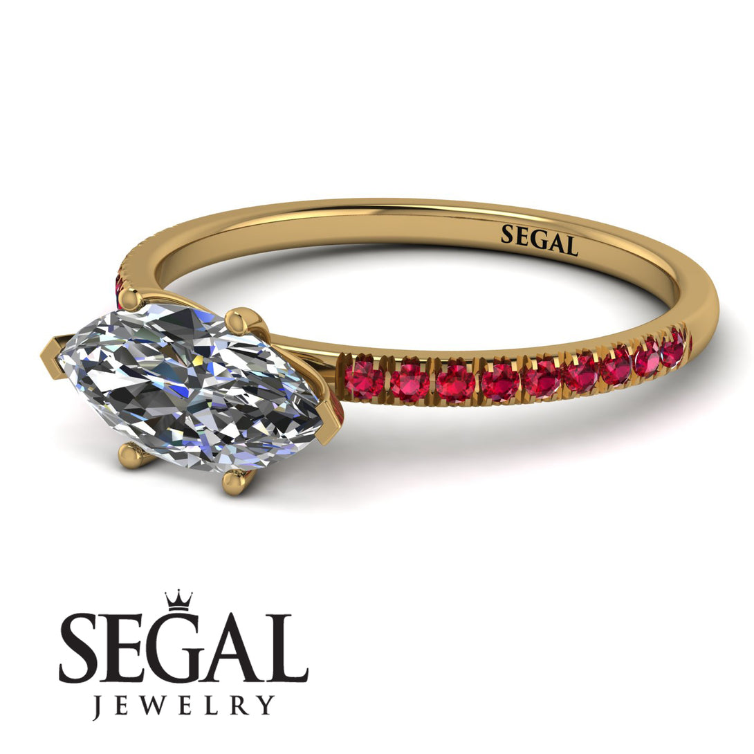 Marqise Diamond Engagement Ring - Lola No. 46