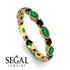 Marquise Emerald Eternity Band - Cecilia No. 34
