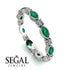 Marquise Emerald Eternity Band - Cecilia No. 6 image 10