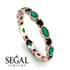Marquise Emerald Eternity Band - Cecilia No. 35