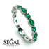 Marquise Emerald Eternity Band - Cecilia No. 21