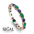 Marquise Emerald Eternity Band - Cecilia No. 65