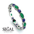 Marquise Emerald Eternity Band - Cecilia No. 66
