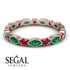 Marquise Emerald Eternity Band - Cecilia No. 50