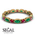 Marquise Emerald Eternity Band - Cecilia No. 49