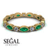 Marquise Emerald Eternity Band - Cecilia No. 4
