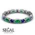 Marquise Emerald Eternity Band - Cecilia No. 66