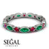 Marquise Emerald Eternity Band - Cecilia No. 51 image 2