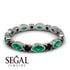 Marquise Emerald Eternity Band - Cecilia No. 36