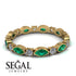 Marquise Emerald Eternity Band - Cecilia No. 4