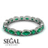 Marquise Emerald Eternity Band - Cecilia No. 21