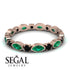 Marquise Emerald Eternity Band - Cecilia No. 35 image 3